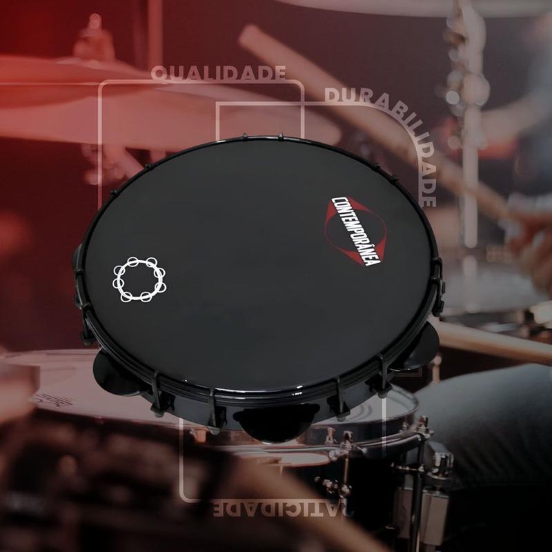 Pandeiro Profissional Contemporânea Carlos Café 10 Polegadas